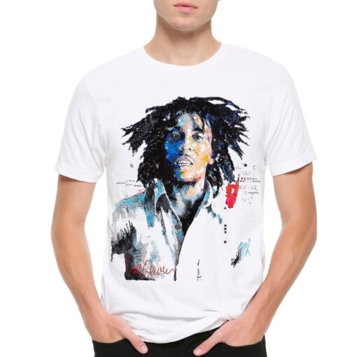 Bob Marley Graphic T-Shirt , Men's Women's Sizes , Cotton Tee (wra-069)