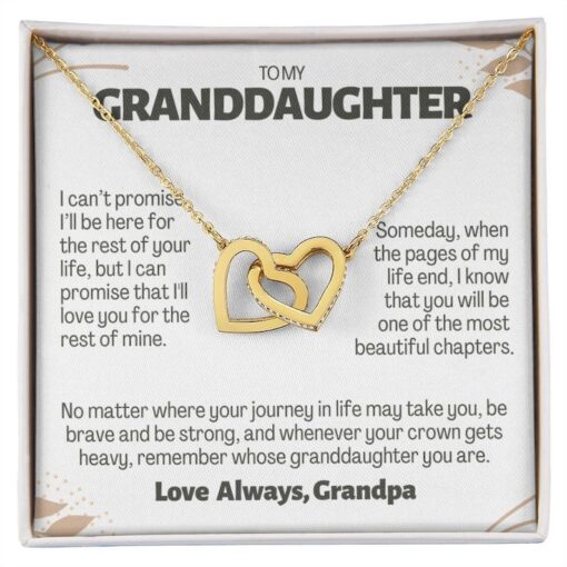 To My Granddaughter From Grandpa, Granddaughter Necklace Gift from Grandfather, Birthday, granddaughter wedding