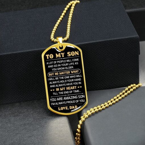 To My Son From Dad-Dog Tag