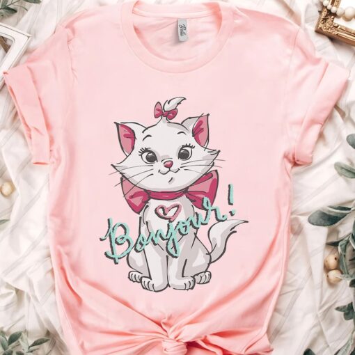 Disney The Aristocats Characters Cute Marie Bonjour Shirt, Disneyland Vacation