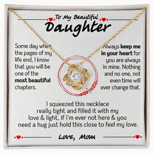 To My Daughter Necklace, Daughter Gift from Mom, Mom, Daughter Birthday Gift, Christmas Gift for Her