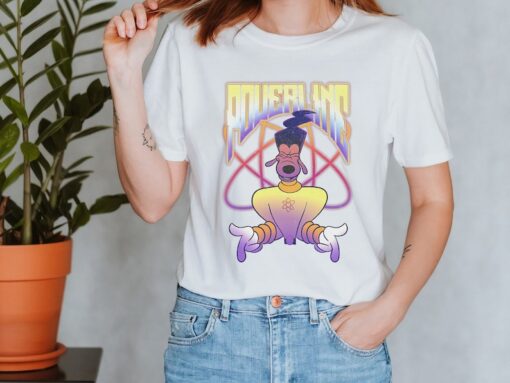 Disney A Goofy Movie Powerline Logo Portrait Vintage Retro Disneyland Trip Vacation Holiday Family Unisex T-Shirt Kid