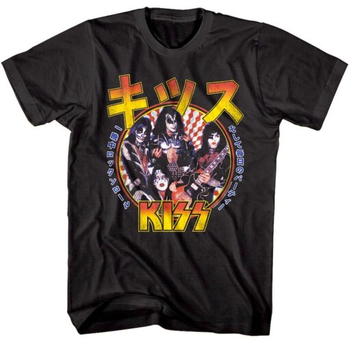 Kiss Oversize Shirt Rock n Roll All Nite Logo Unisex Graphic Tees Japanese Poster Women's T-Shirts Ladies Rocker Style