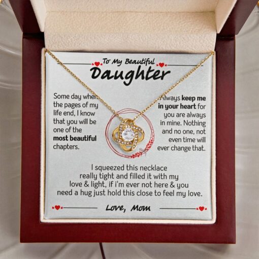 To My Daughter Necklace, Daughter Gift from Mom, Mom, Daughter Birthday Gift, Christmas Gift for Her