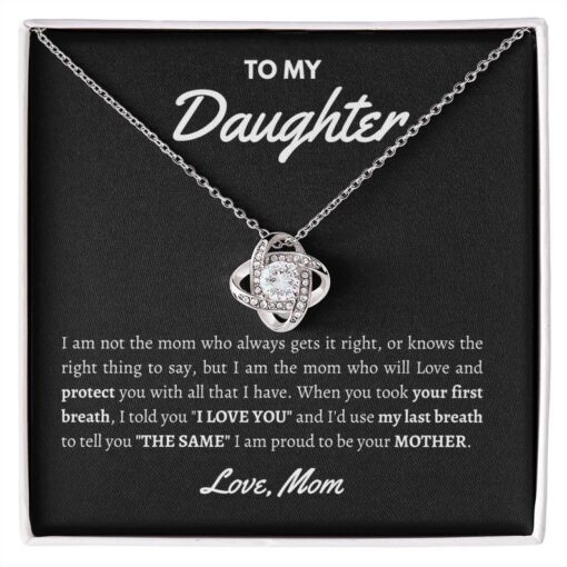 To My Daughter Xmas Necklace Gift From Mom, Birthday