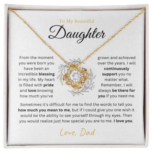 To My Daughter, Gift for Daughter from Dad, Father Daughter Necklace, Daughter gift from dad, Daughter Necklace From Dad