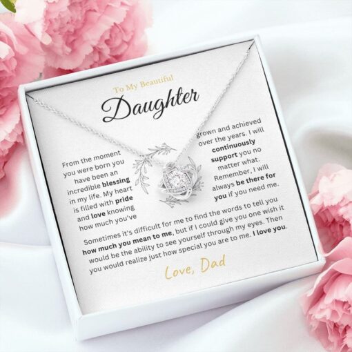 To My Daughter, Gift for Daughter from Dad, Father Daughter Necklace, Daughter gift from dad, Daughter Necklace From Dad