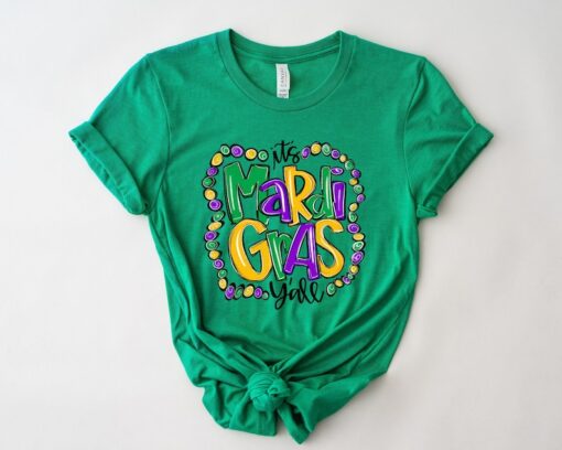 It's Mardi Gras Y'all - Mardi Gras Shirt - Adult Mardi Gras Shirt - New Orleans Tee - Womens Graphic Tee - NOLA Shirt -