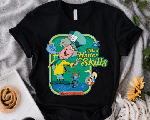 Disney Alice in Wonderland Retro Mad Hatter Skills Shirt