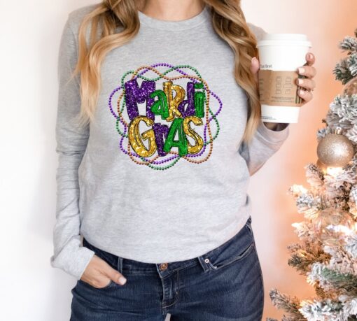 Mardi Gras Long Sleeve, New Orleans Long Sleeve, Mardi Gras Party, Fat Tuesday Long Sleeve