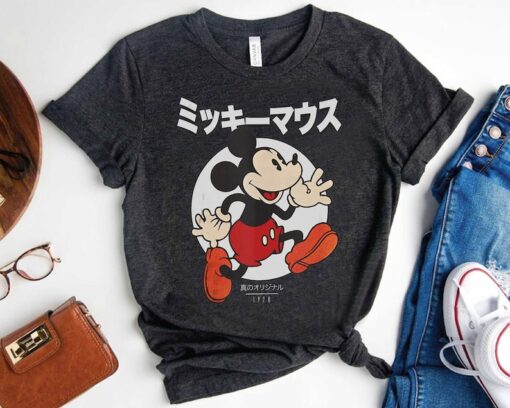 Disney Mickey And Friends Mickey Mouse Kanji Portrait Shirt