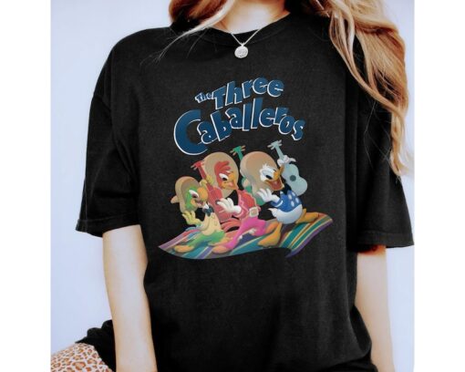 Disney The Three Caballeros Classic Donald Duck Jose Carioca Panchito Pistoles Shirt