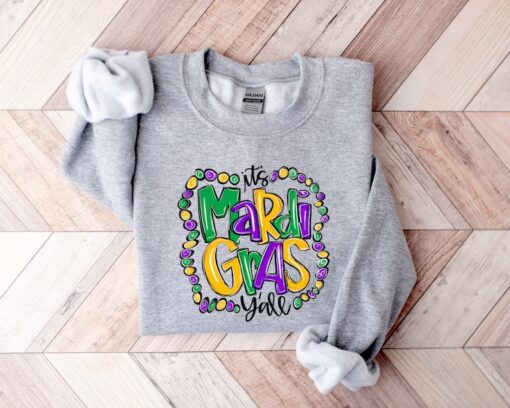 It's Mardi Gras Y'all - Mardi Gras Shirt - Adult Mardi Gras Shirt - New Orleans Tee - Womens Graphic Tee - NOLA Shirt -