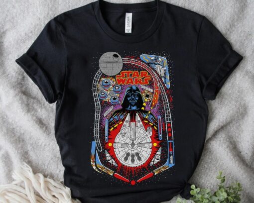 Star Wars Darth Vader Death Star Pinball Anakin Skywalker T-shirt