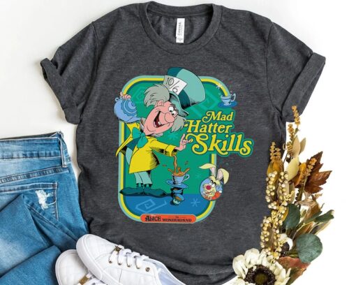 Disney Alice in Wonderland Retro Mad Hatter Skills Shirt