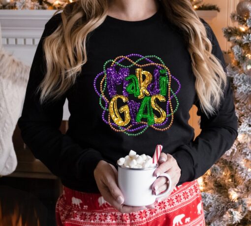 Mardi Gras Long Sleeve, New Orleans Long Sleeve, Mardi Gras Party, Fat Tuesday Long Sleeve