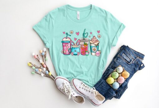 Easter Coffee Shirt,Easter Shirt,Matching Easter Shirt,Easter Day,Easter Bunny Shirt, Family Easter Shirt