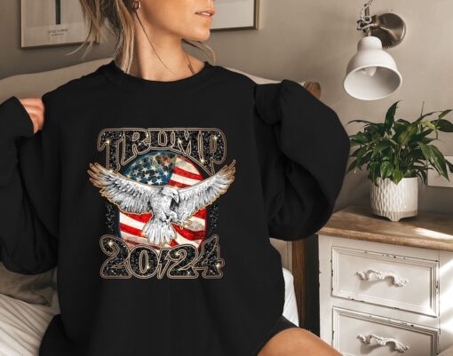 Trump 2024 MAGA Distressed Unisex Sweatshirt,MAGA Shirt,Donald Trump 2024, Republican Shirt, Republican Gift