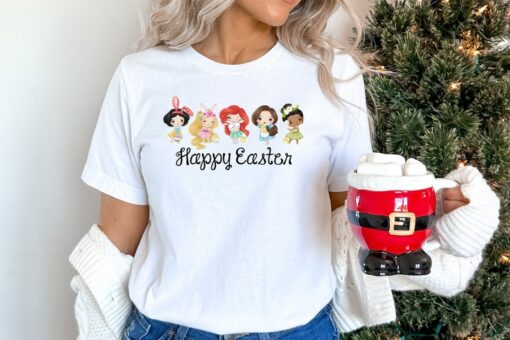 Disney easter shirt, happy easter shirt,disney princess shirt