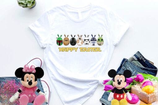 Star Wars Happy Easter, Easter Eggs Star Wars Shirt, Disney Star Wars Characters Happy Easter Eggs Shirt