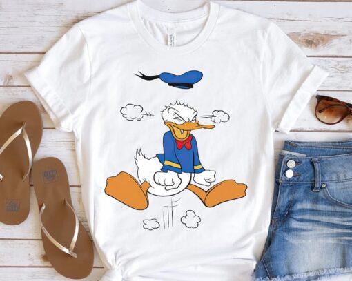 Disney Mickey And Friends Funny Donald Duck Angry Shirt