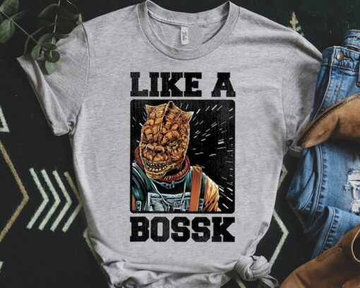 Funny Star Wars Bounty Hunter Like a Bossk Graphic Retro Shirt