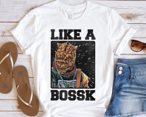 Funny Star Wars Bounty Hunter Like a Bossk Graphic Retro Shirt