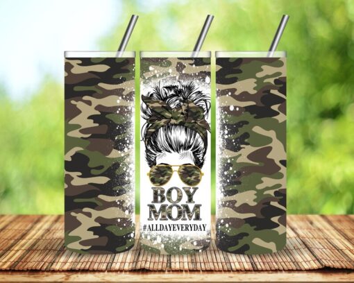 Boy Mom Sublimation Tumbler