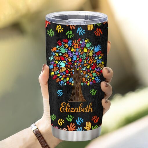 Personalized Social Worker Nutrition Fact Tumbler 20oz, Appreciation Gifts