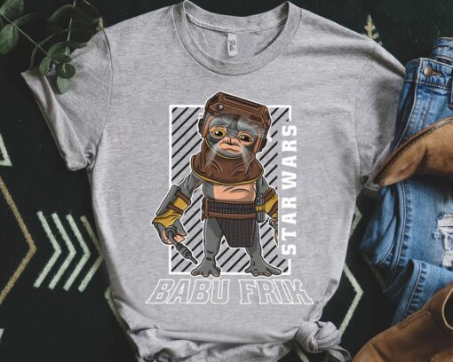 Funny Star Wars The Rise Of Skywalker Babu Frik Portrait Shirt