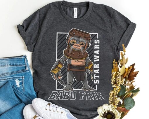 Funny Star Wars The Rise Of Skywalker Babu Frik Portrait Shirt