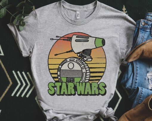 Retro Star Wars Droids The Rise of Skywalker D-0 Distressed Shirt