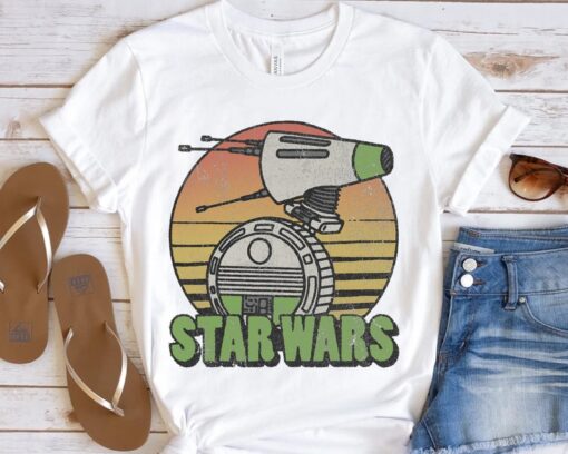 Retro Star Wars Droids The Rise of Skywalker D-0 Distressed Shirt