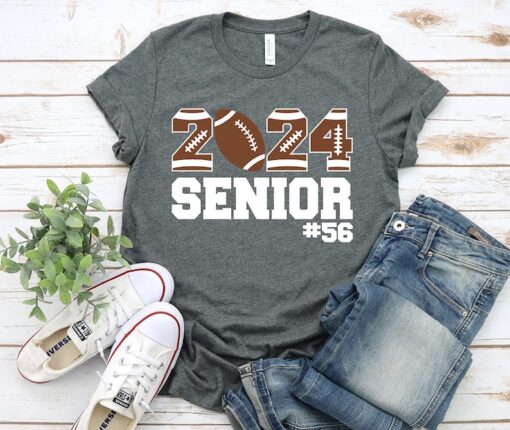 Football Shirt, Football Senior Shirt, Senior 2024, Game Day Shirt, Senior Mom Shirt, Football Dad Shirt, Class Of 2024