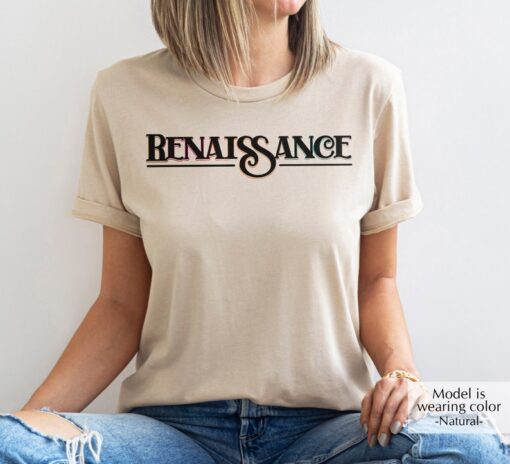 Renaissance T-Shirt, Concert Tour Shirt, Renaissance Graphic Shirt, Music Lover Gift, World Tour T-Shirt