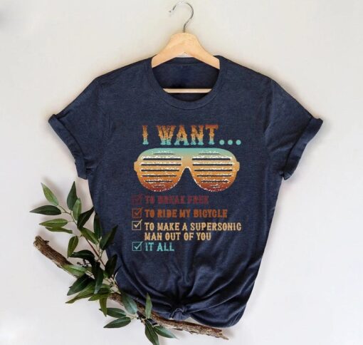 I Want To Break Free Shirt,Retro Vintage Style Queen Band FM Sunglasses Shirt For Men & Women