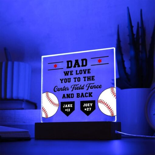 Baseball Gifts, Personalized Acrylic Plaque, Dad Gift from Son, Funny Dad Gift, Father's Day, Dad Birthday Gift