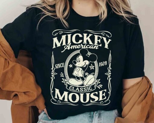 Disney Mickey Mouse Classic Pose American 1928 Retro Shirt, Mickey & Friends Tee