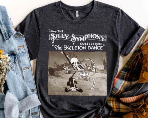 Funny The Silly Symphony Skeleton Dance Halloween Shirt