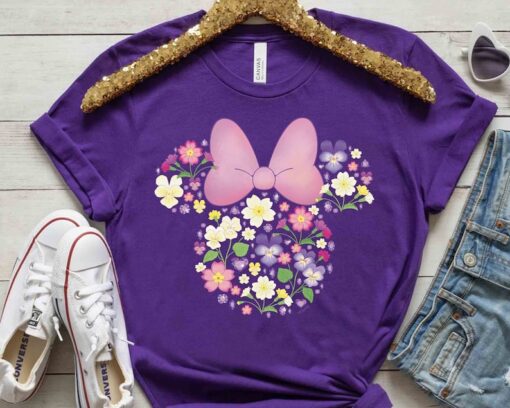 Cute Disney Minnie Mouse February Birth Month Birthstone & Flower Shirt, Mickey And Friends Tee