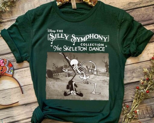 Funny The Silly Symphony Skeleton Dance Halloween Shirt