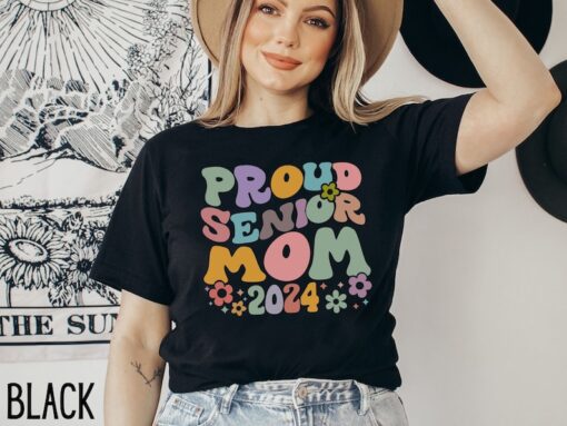 Senior Mom Shirt, Retro Class of 2024 Shirt, Proud Senior Mom Shirt, Senior 2024 Shirt, Graduation 2024, Gift for Mom