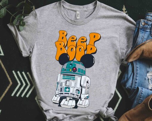 Star Wars Cute Droid R2-D2 Beep Boop Costume Mickey Ears Shirt