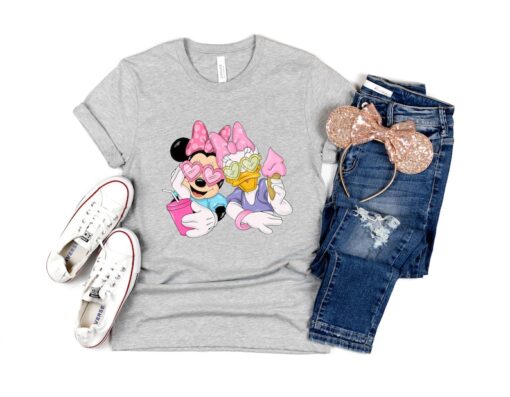 Minnie and Daisy Summer Vibes Shirt, Disney Besties Shirts, Disney Shirt for Women, Disneyland Best Friends Shirts