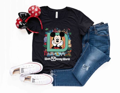 Retro Mickey Minnie Walt Disney World Shirt, Disney Couple Shirts, Walt Disney World Shirt, Disneyworld Shirt