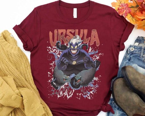 Disney The Little Mermaid Villains Ursula Taking Over Girl Retro Shirt