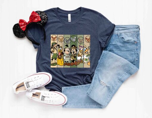 Disney Mickey and Friends Safari Shirt, Disney Animal Kingdom Shirt, Animal Kingdom Mickey Safari Tee