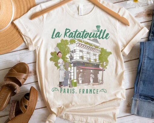 Disney Pixar Ratatouille Paris France Vintage Restaurant Shirt, Disneyland Trip