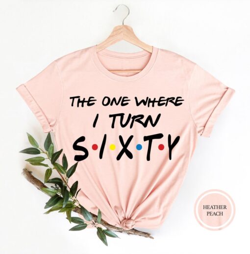 The One Where I Turn Sixty, 60th Birthday Shirt, 50th Birthday Gift, 60th Birthday Party, 60th Birthday T-Shirt