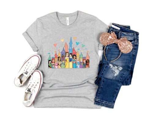 Disney Princesses Castle Shirt, Disney Princess Shirt, Women Disney Vacation Shirt, Princess Shirt